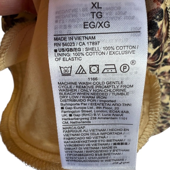 NWT Gap Corset Tiered Leopard Print Mini Dress Sz XL - Picture 7 of 7